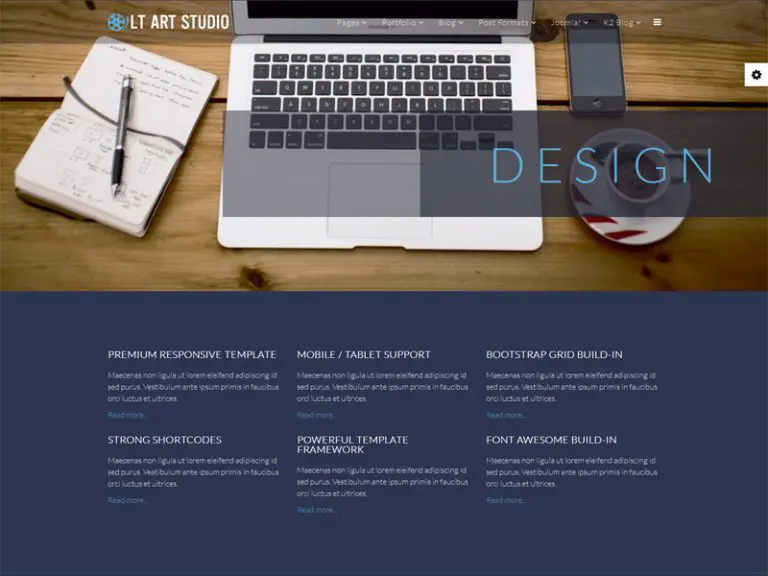 Lt Art Studio Kostenlose Responsive Creative Design Joomla-Vorlage