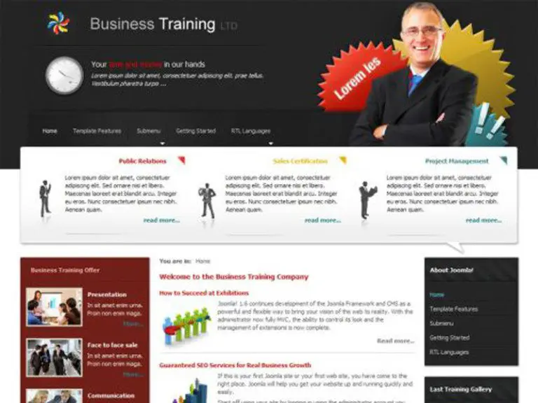 Dj Business006 Modèle d'entreprise Joomla gratuit