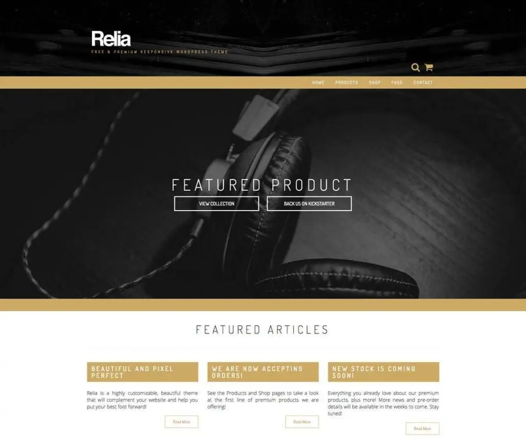 Relia Free Photography Tema Wordpress