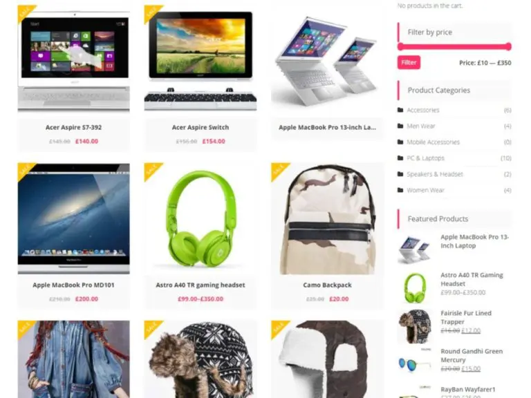 Metrostore Kostenloses E-Commerce-Wordpress-Theme