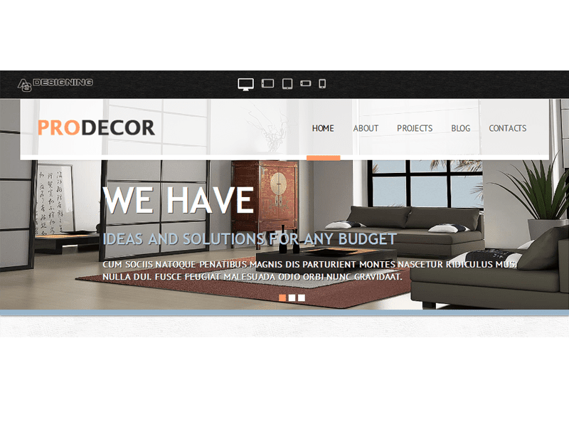 002059 Șablon Joomla gratuit pentru design interior