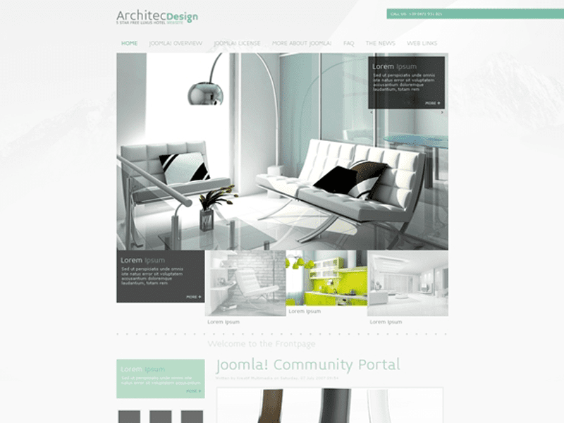 Template Architec Design Joomla Gratis Terbaik