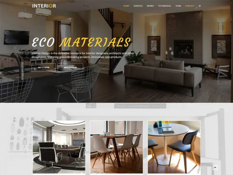 Șablon de mobilier Joomla gratuit pentru interior