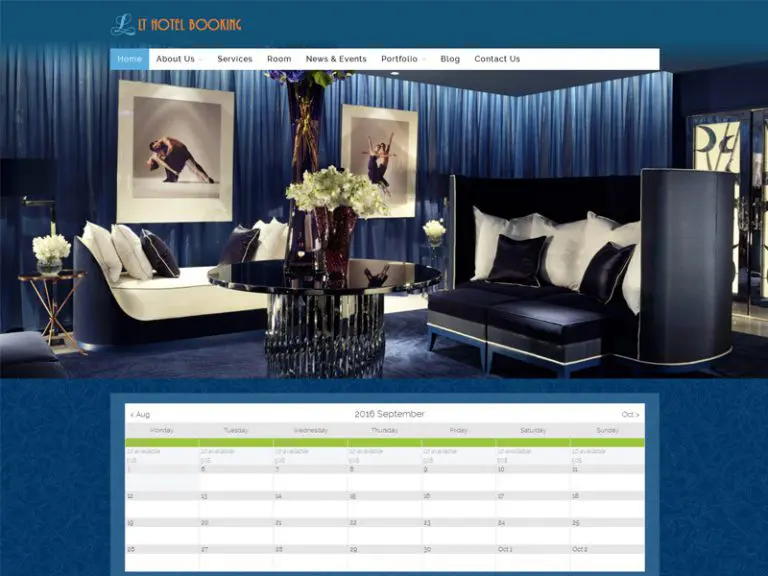 Lt Hotel Booking Grátis Responsive Hotel Booking Tema Wordpress