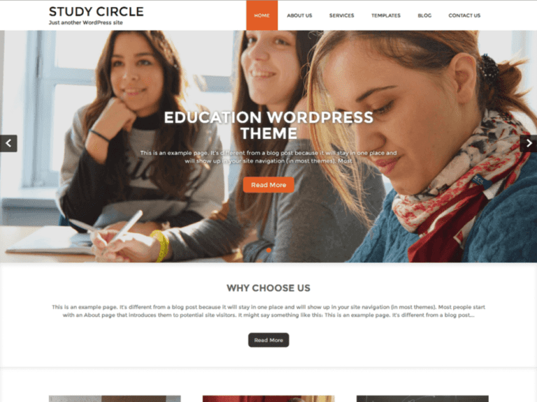 Study Circle Wordpress Education Theme