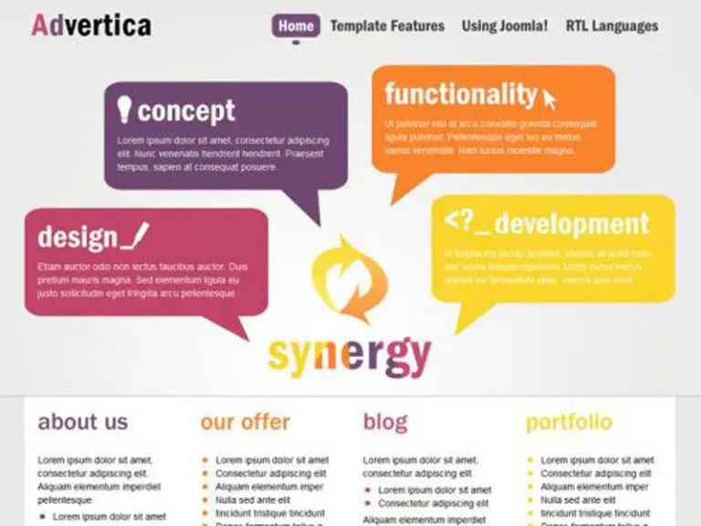 Jm Advertica Ücretsiz Joomla Pazarlama Şablonu