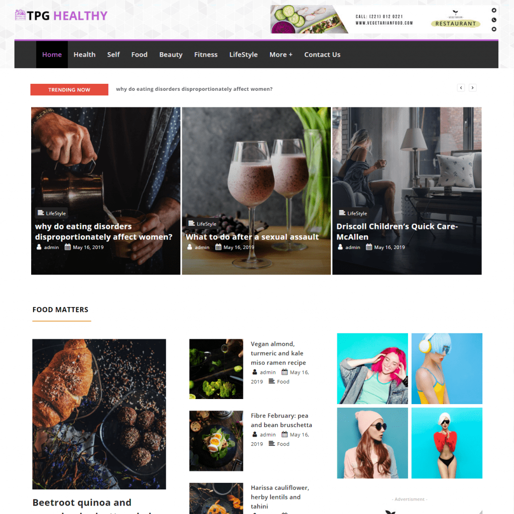 Tpg Tema Wordpress Rivista Elegante Gratuito Sano