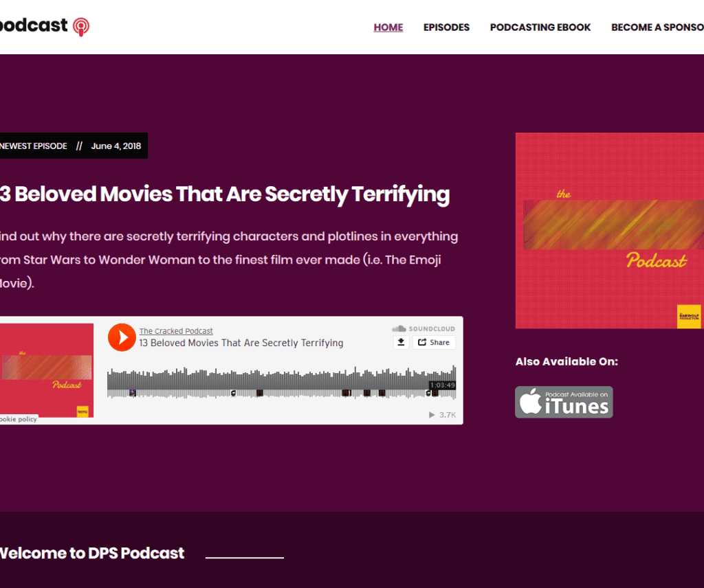 Podcast Free Entertainment Wordpress Theme