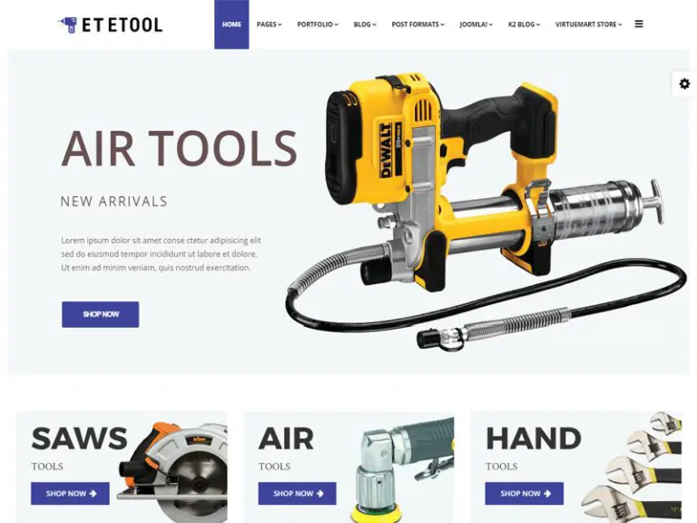 Et Etool 免費 Joomla 電子商務模板