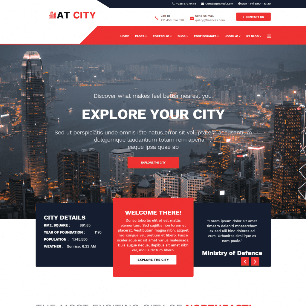 At City Free Joomla City Guide Theme