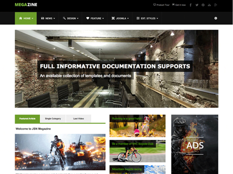 Jsn Megazine Joomla Бесплатный шаблон