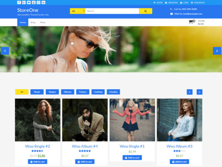 Storeone Wordpress 전자 상거래 테마