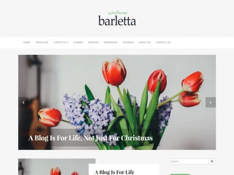 Thème Wordpress de divertissement gratuit Barletta