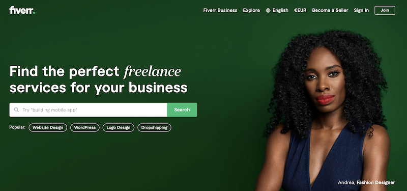 Fiverr Freelance in linea