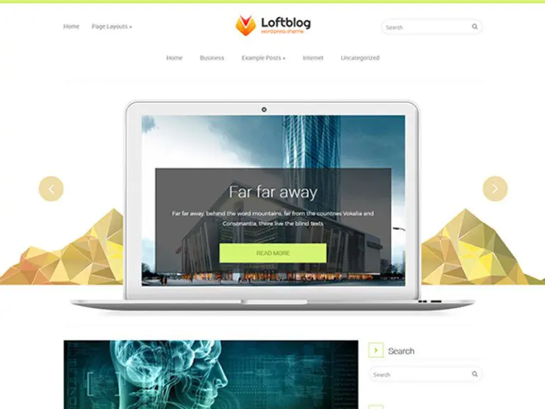 Loftblog ฟรีเทคโนโลยี Wordpress ธีม