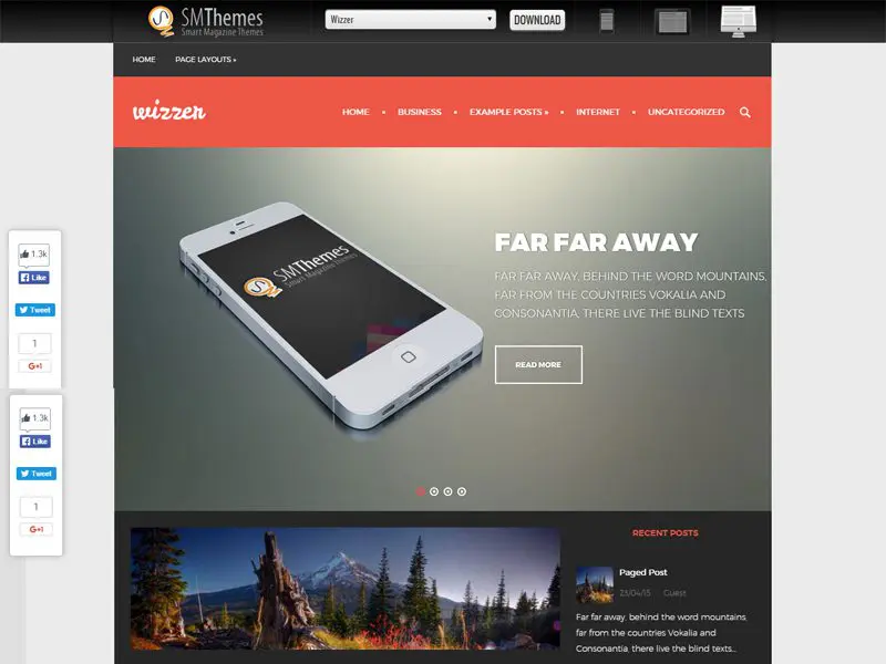 Wizzer Free Technology WordPress Theme