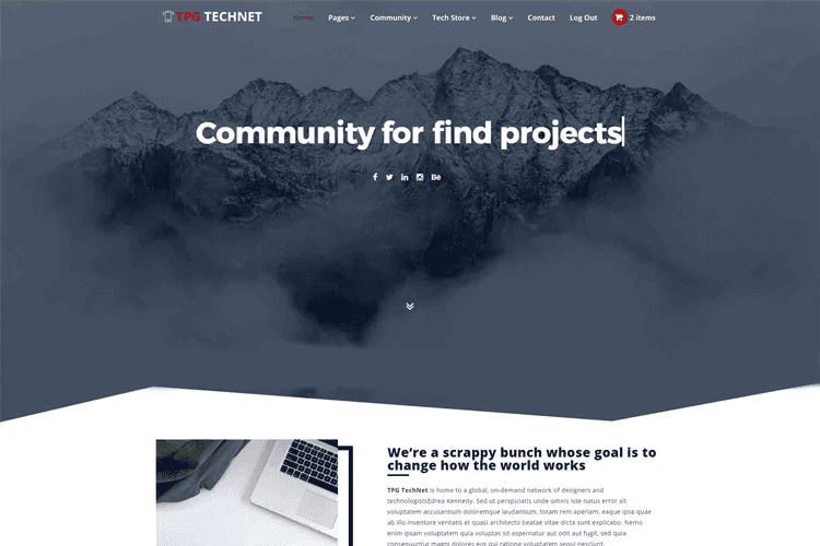 TPG Technet Free Technology Wordpress Theme