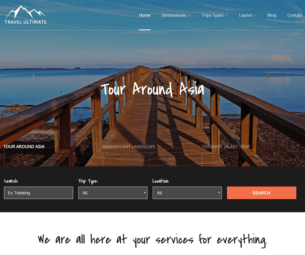 Travel Ultimate Free Entertainment Wordpress-Design