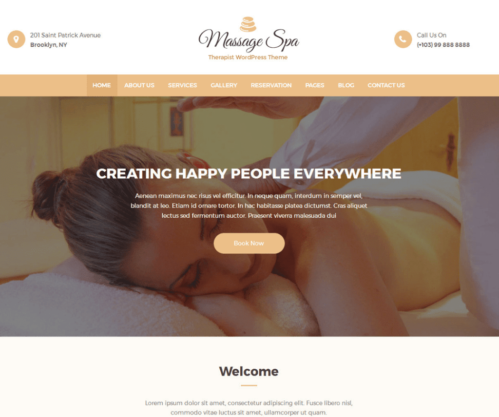 Masaż Clean Free Education Wordpress Theme