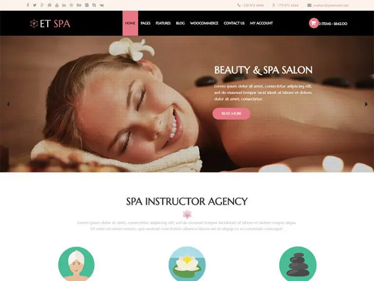 Et Spa Wordpress 테마