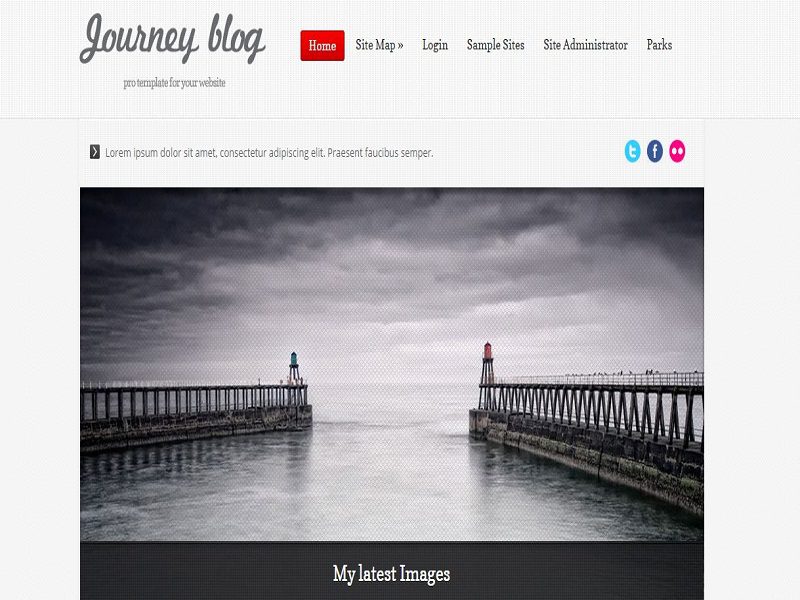 Journey Blog Red – Joomla Template Blog Responsivo