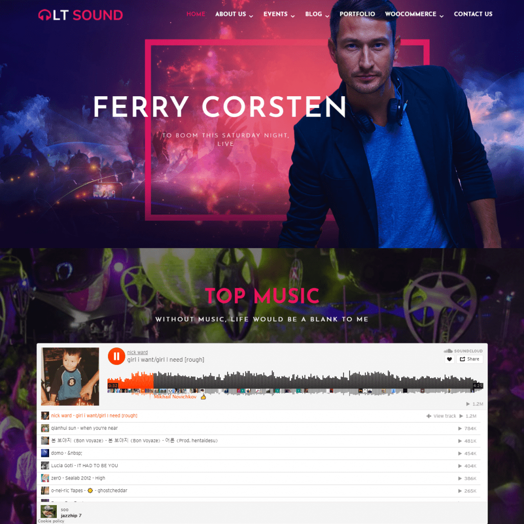 Lt Sound Best Music Wordpress Theme Kostenlos