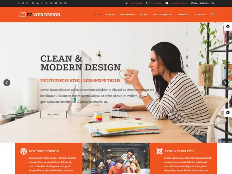 Et Web Design Joomla Web Design Template