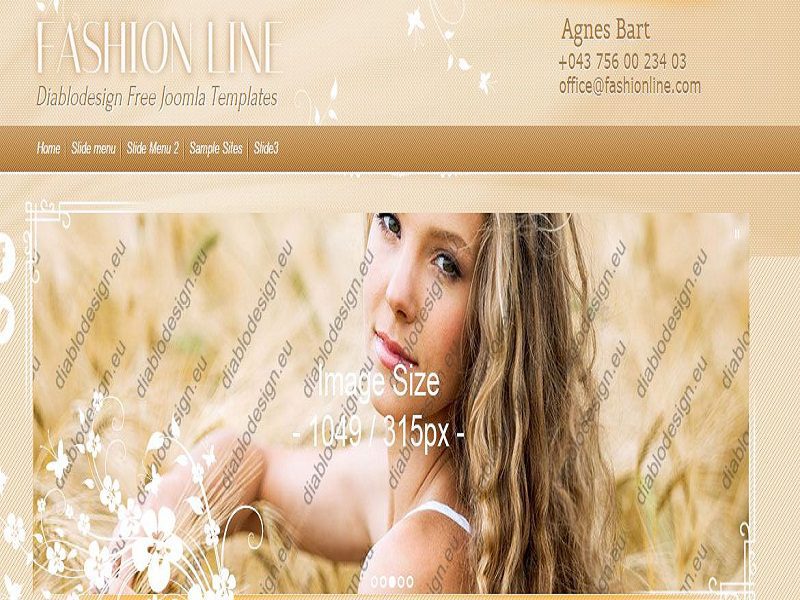 Fashion Line – Бесплатный шаблон Joomla Fashion Line