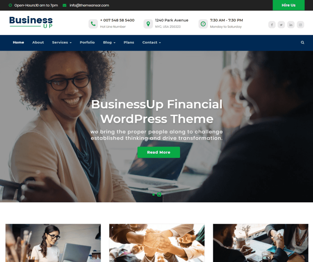 Businessup Free Entertainment Motyw Wordpress