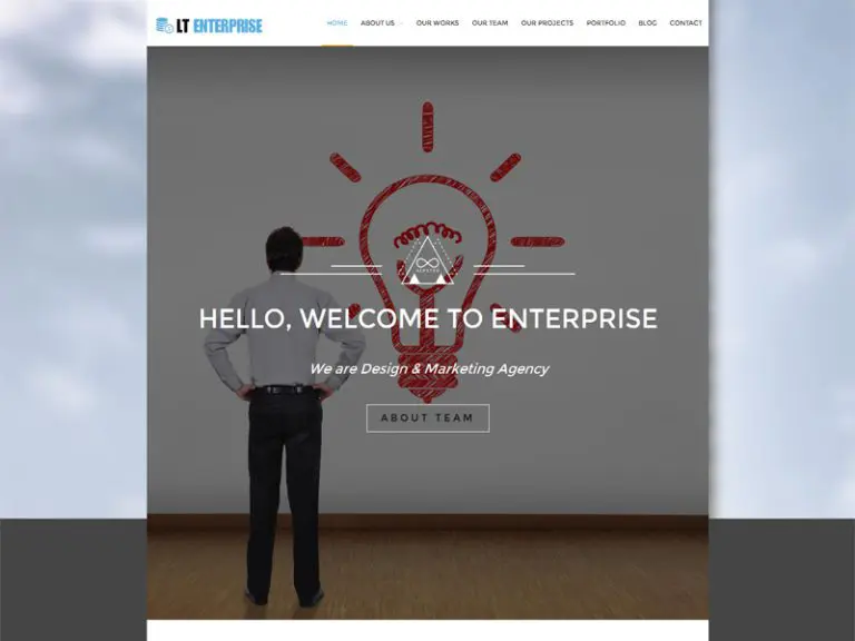 Tema Wordpress creativo reattivo gratuito di Lt Enterprise