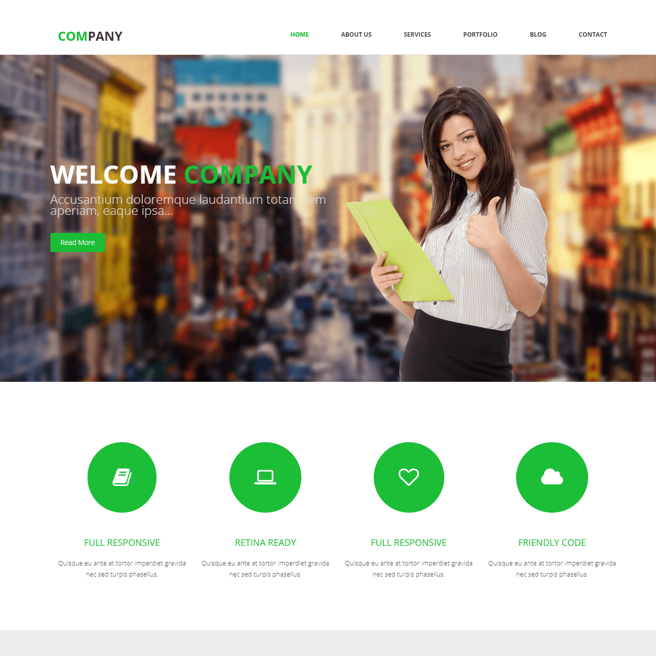 Motyw firmowy HTML Bootstrap