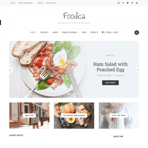 Tema delle ricette alimentari di Foodica per Wordpress 1