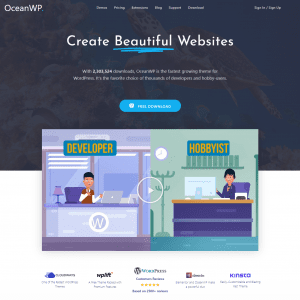 Ücretsiz Çok Amaçlı Wordpress Teması Oceanwp