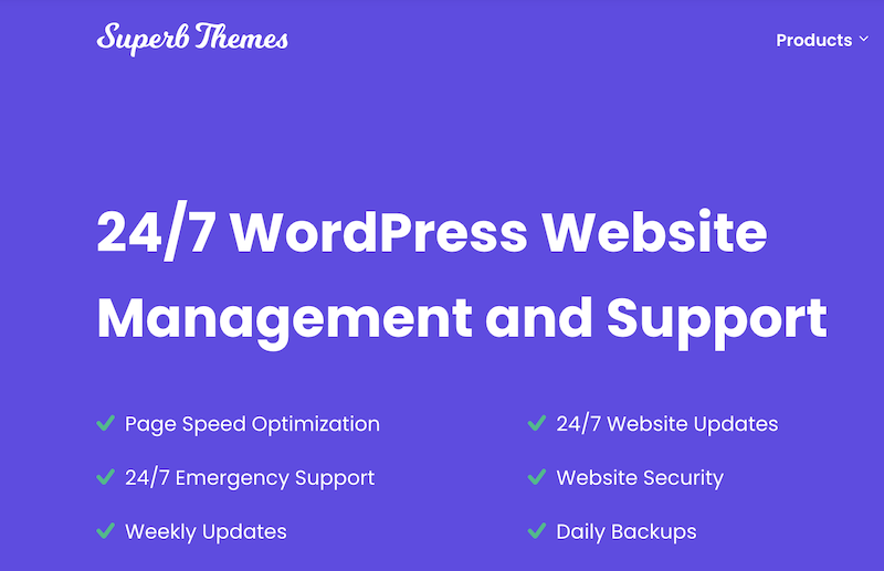 บริการสำรองข้อมูลการบำรุงรักษาธีมที่ยอดเยี่ยมสำหรับ WordPress