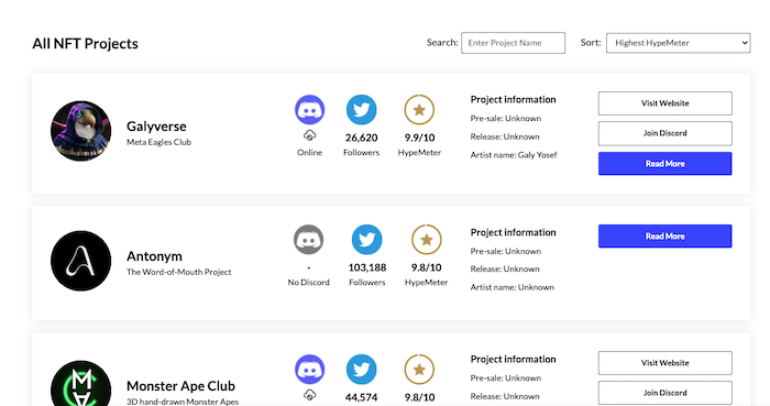 Encontre os próximos projetos de NFT e veja como eles estão empolgados