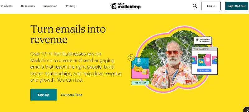 موقع Mailchimps