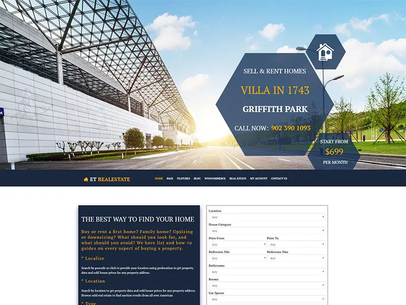 Free Et Real Estate Wordpress-Theme