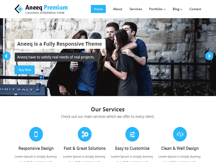 Kostenloses Aneeq Wordpress-Theme