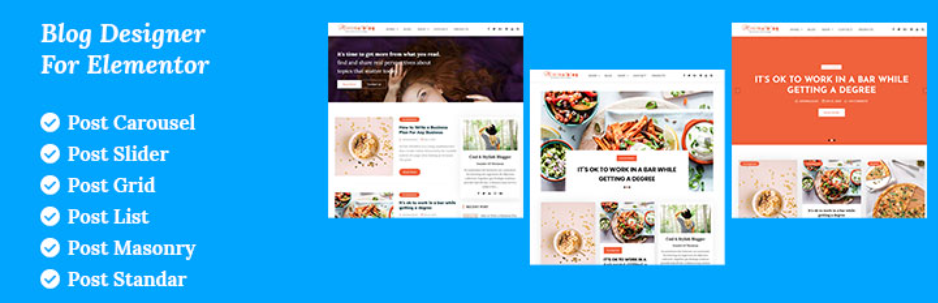 Desainer Blog Untuk Elementor