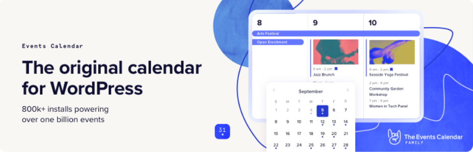 O calendário de eventos