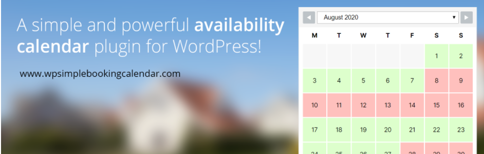 Wp簡單的預訂日曆