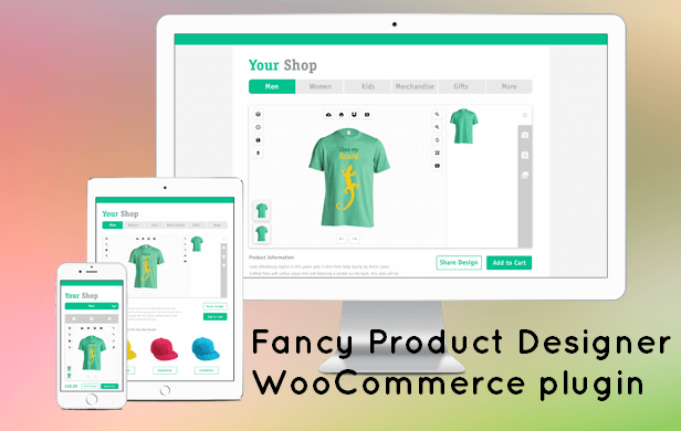 Fancy Product Designer Best - WordPress için WooCommerce eklentileri