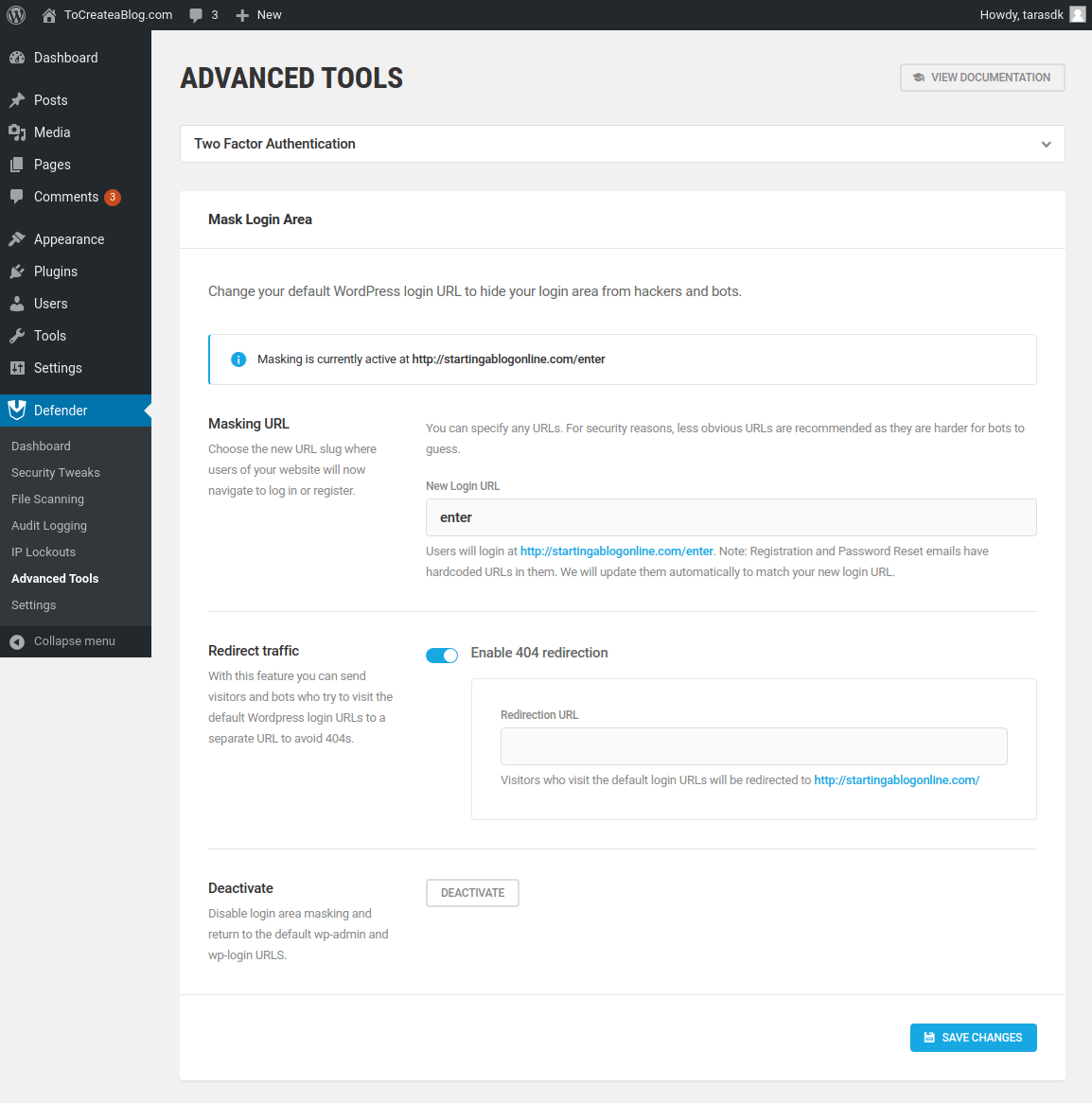 defandar-plugin-ile-giriş-sayfasını yeniden adlandır