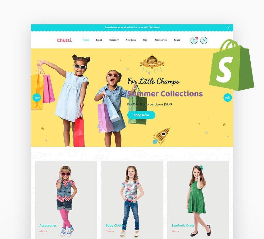 Бутик Chutti Shopify