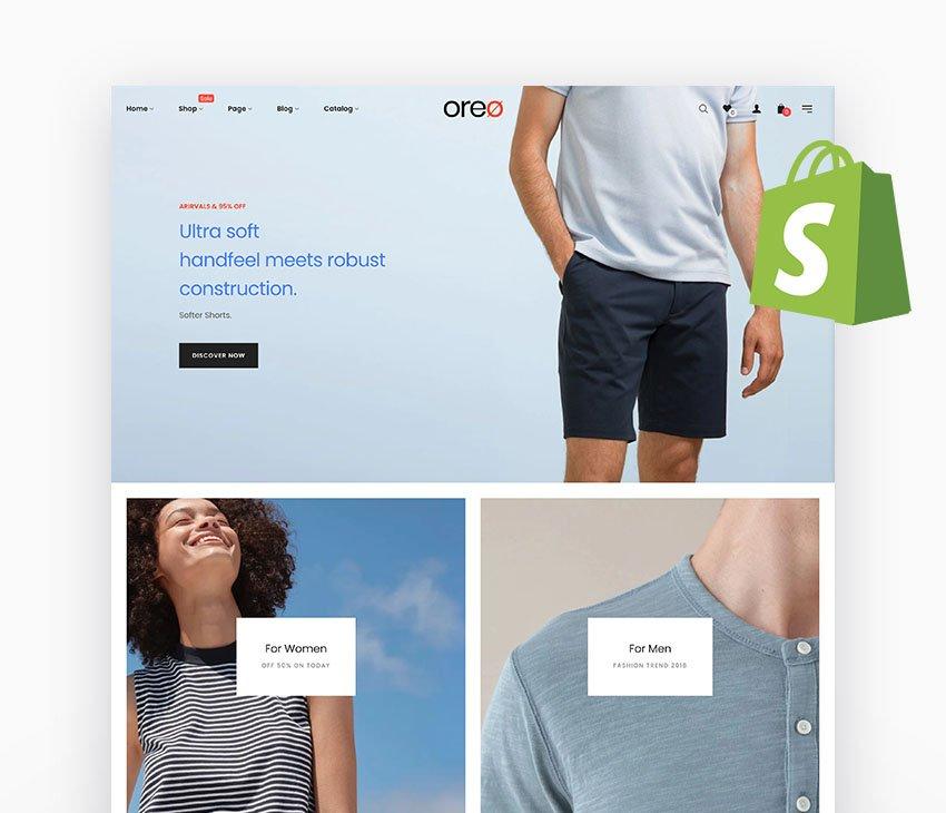 Teme de modă Oreo Shopify