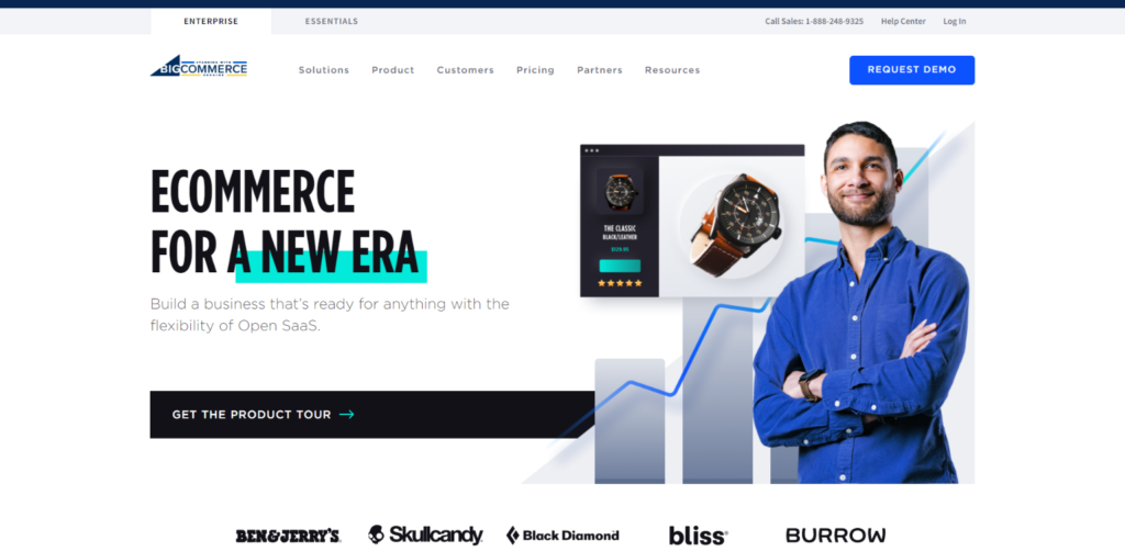 หน้า Landing Page ของ BigCommerce