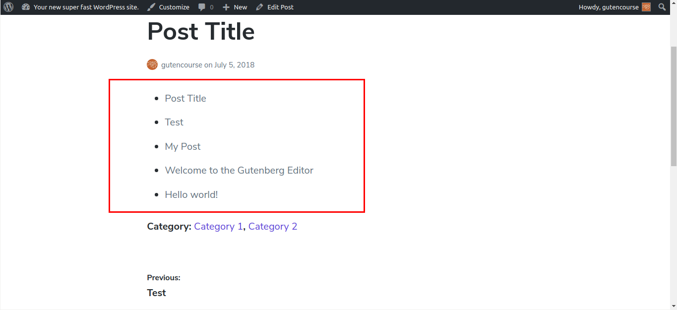 Blok Gutenberg default: Posting Terbaru (dirender)