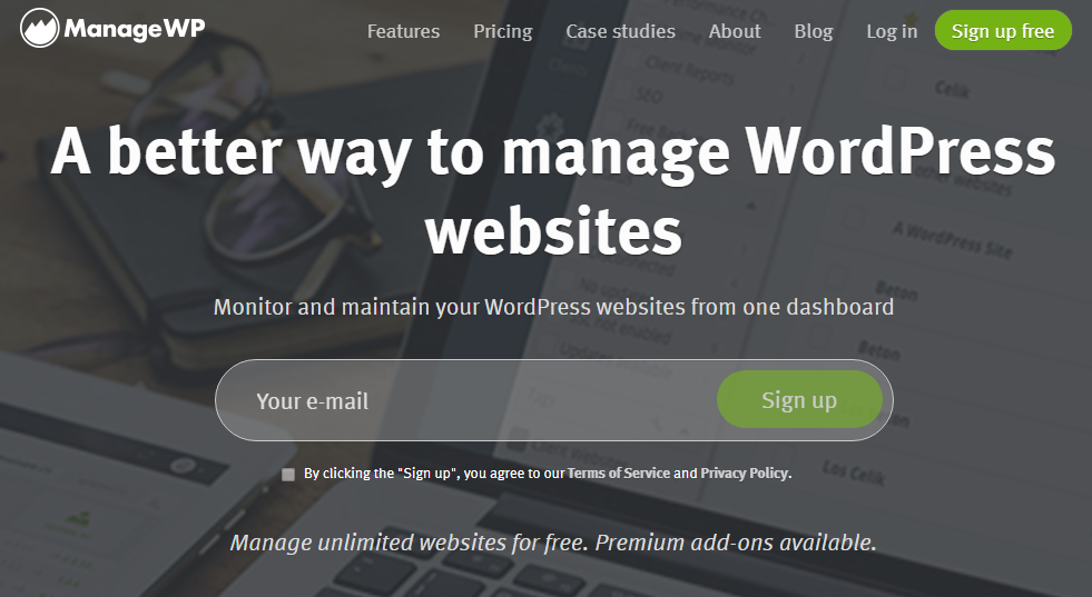 Faceți backup pentru WordPress cu ManageWP