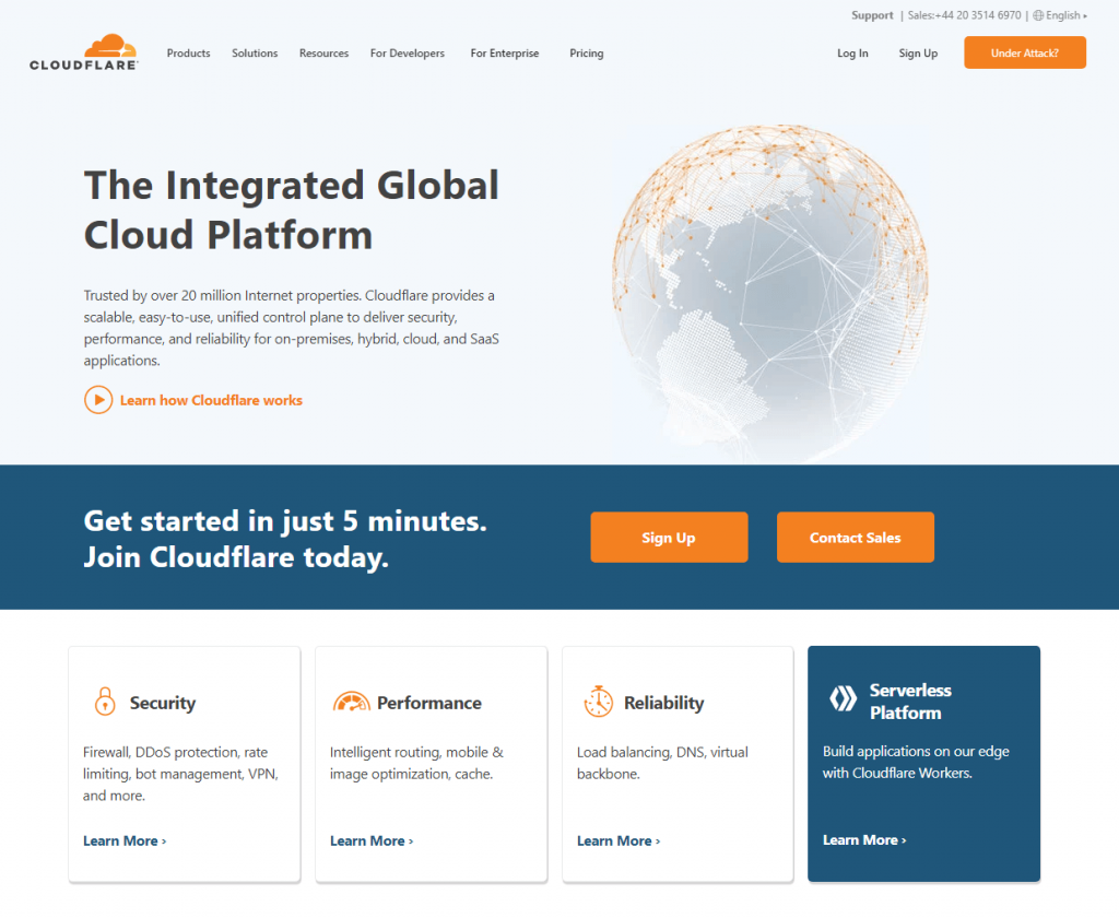 استخدم Cloudflare لإدارة DNS الخاص بك