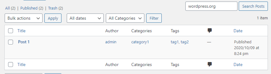 ปรับปรุงการค้นหาผู้ดูแลระบบ wordpress